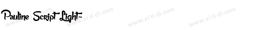 Pauline Script Light字体转换